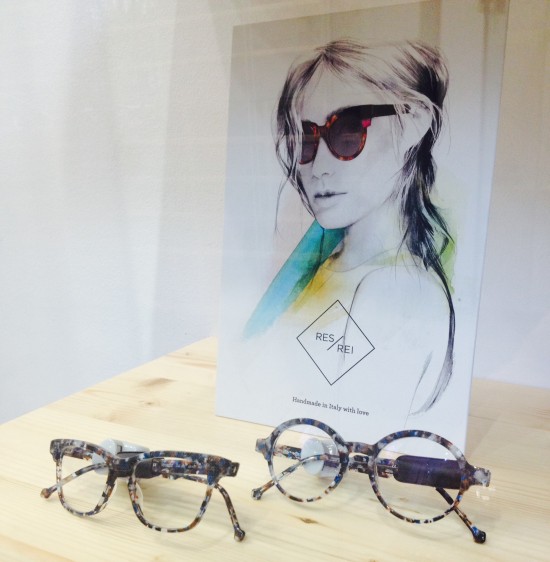 RES/REI frames displayed at Les Lunettes